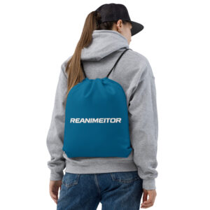 Mochila con cordones estilo casual Reanimeitor - Color Azul