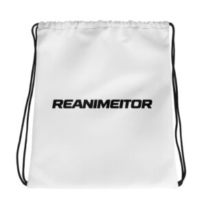 Mochila con cordones estilo casual Reanimeitor - Color Blanco
