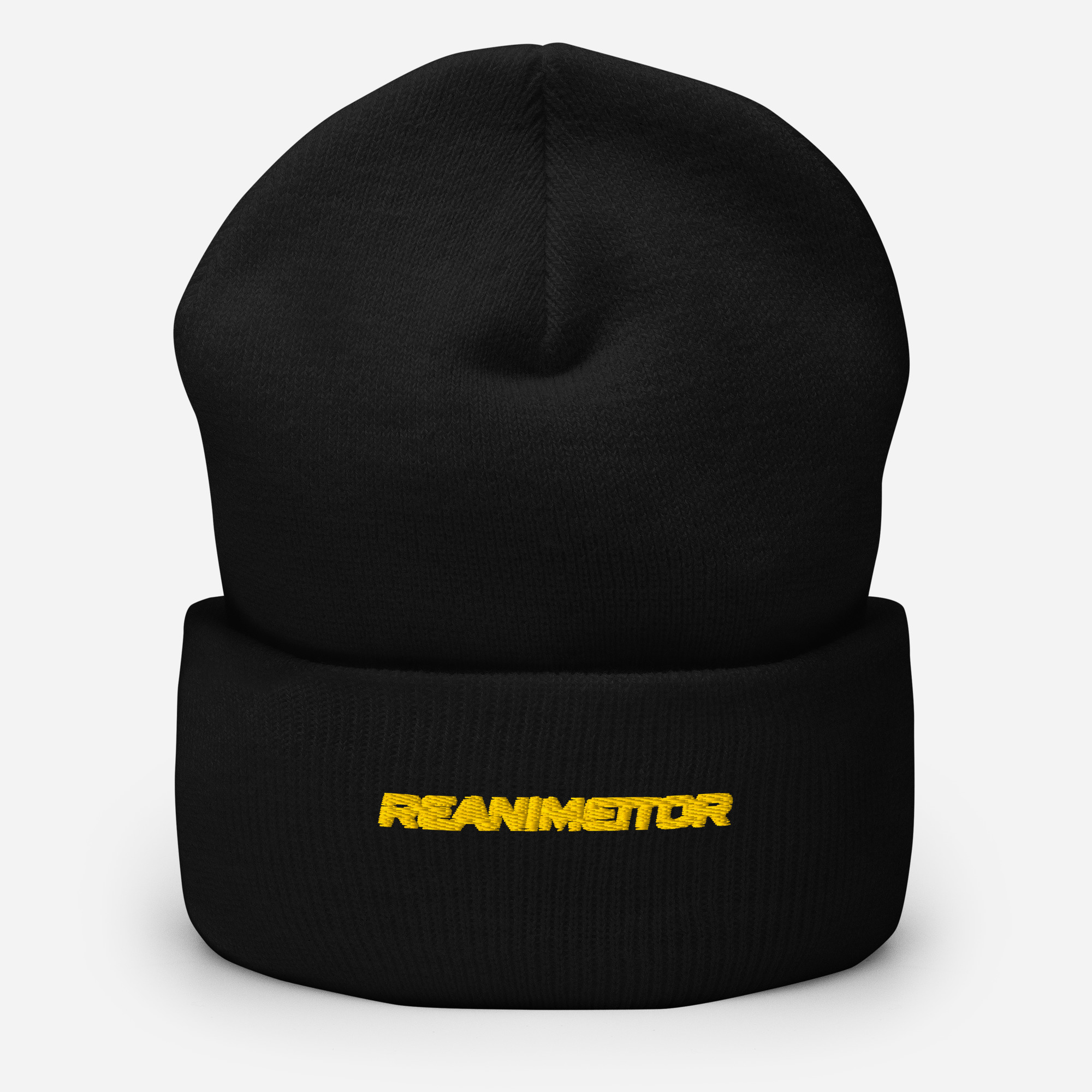 Gorro Invierno Reanimeitor - Bordado Amarillo - Imagen 2
