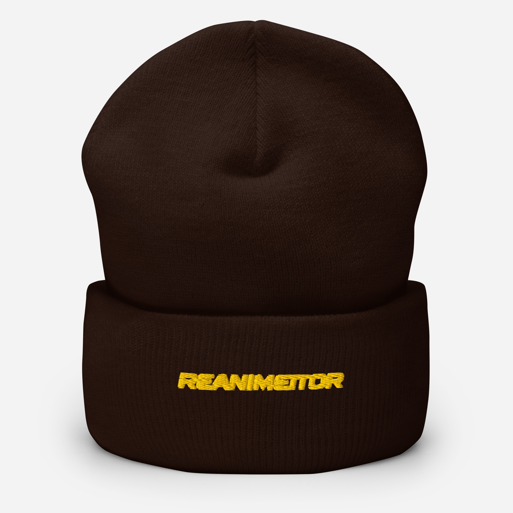 Gorro Invierno Reanimeitor - Bordado Amarillo
