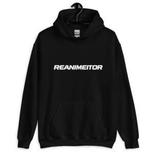 Sudadera Capucha Reanimeitor - Logo Blanco
