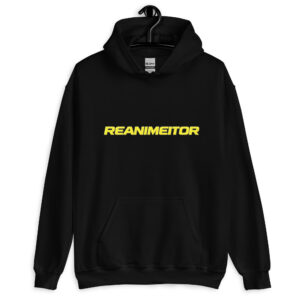 Sudadera Capucha Reanimeitor - Logo Amarillo