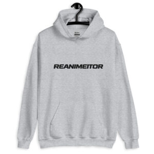 Sudadera Capucha Reanimeitor - Logo Negro